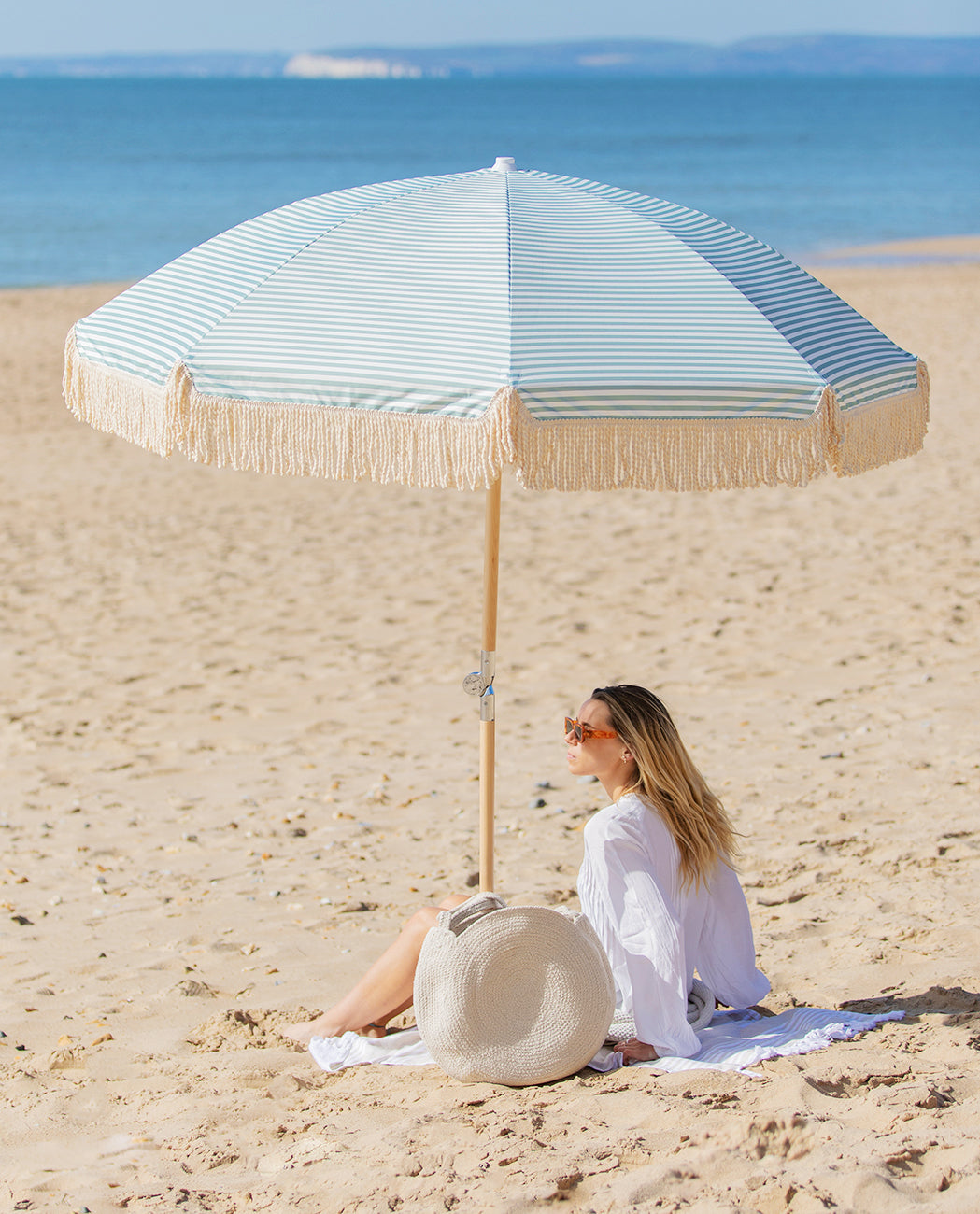 Green Wave Beach Umbrella