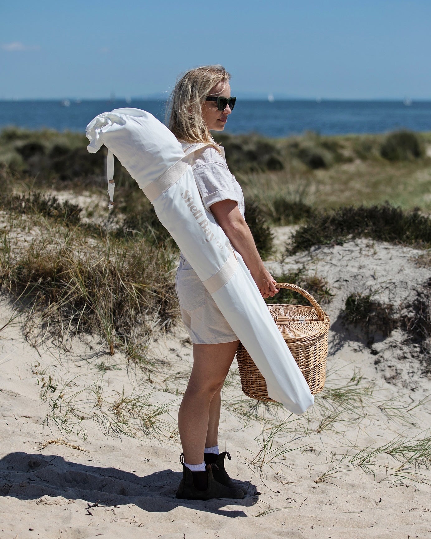 White Coral Beach Umbrella