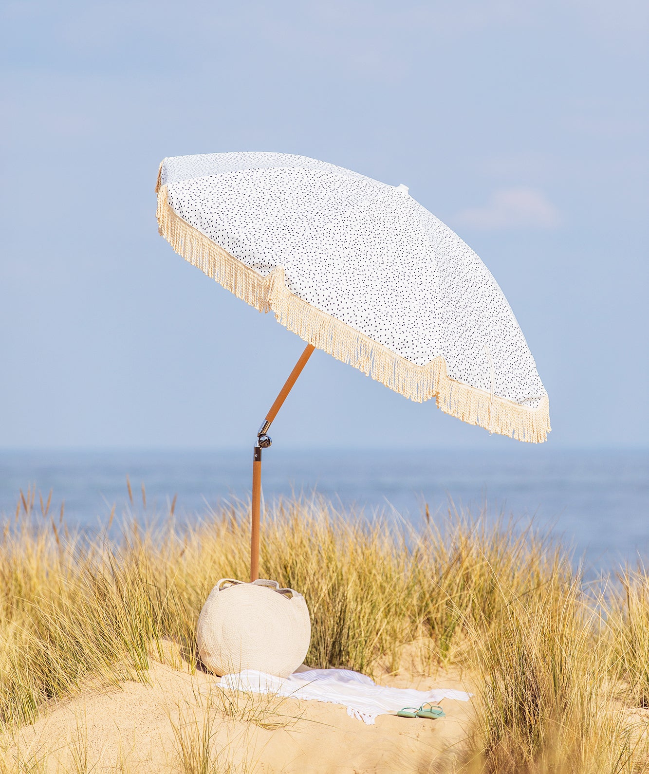 Black Pebbles Beach Umbrella