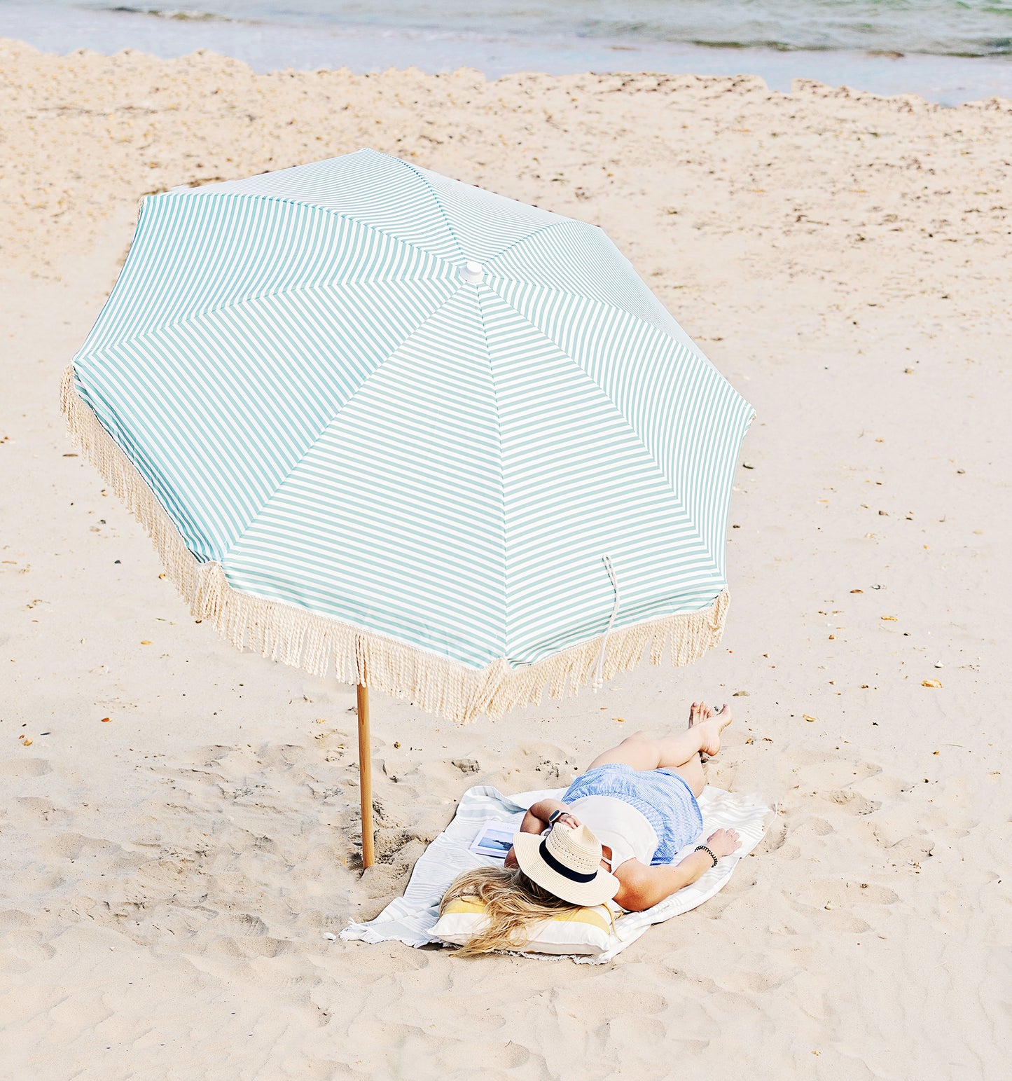 Green Wave Beach Umbrella