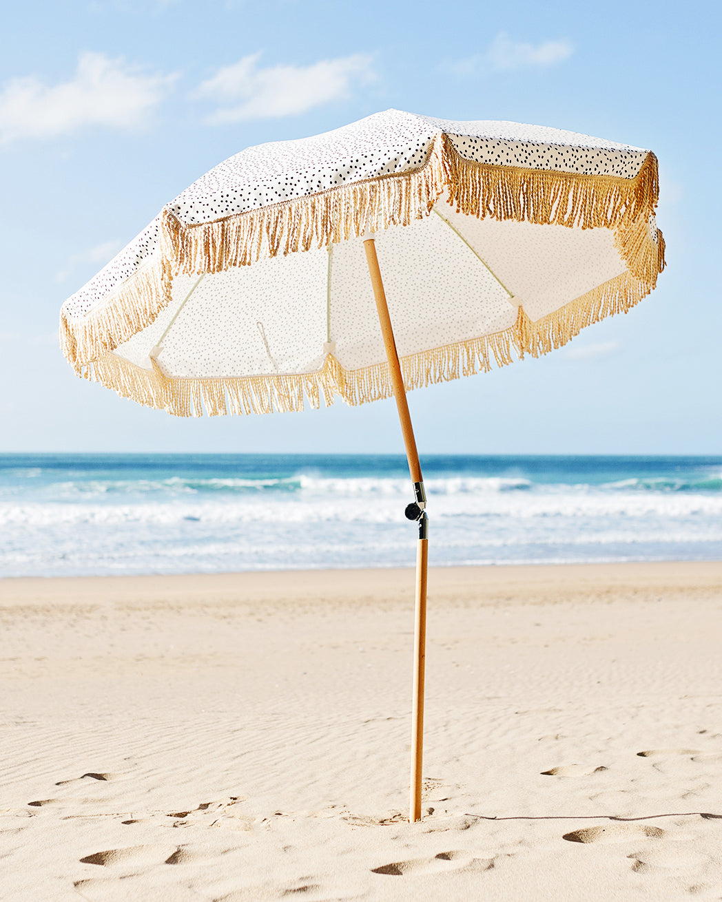 Black Pebbles Beach Umbrella