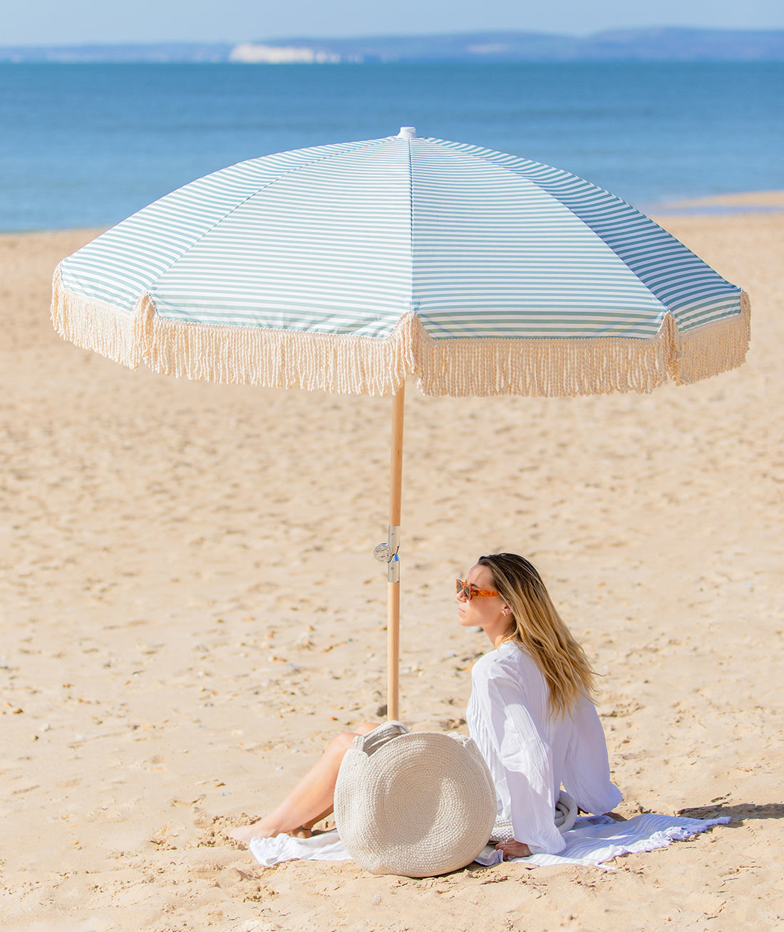 Green Wave Beach Umbrella